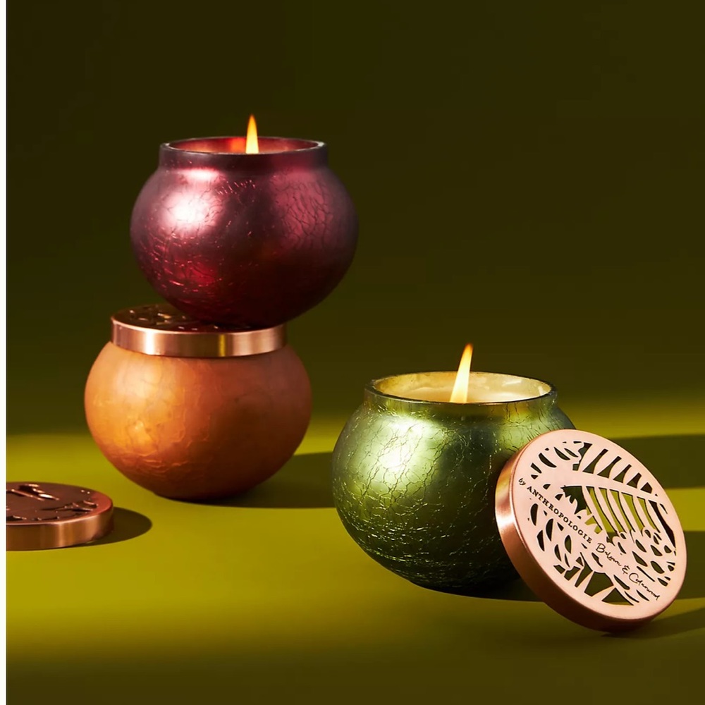 Anthropologie- Aurelie Mini Jar Candle- Fig Tree